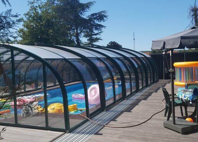 teleskopik havuz kapatma